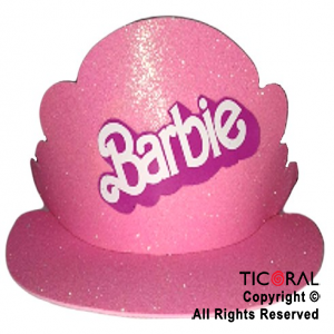 SOMBRERO VISERA BARBIE GOMA EVA CON GIBRE X 1